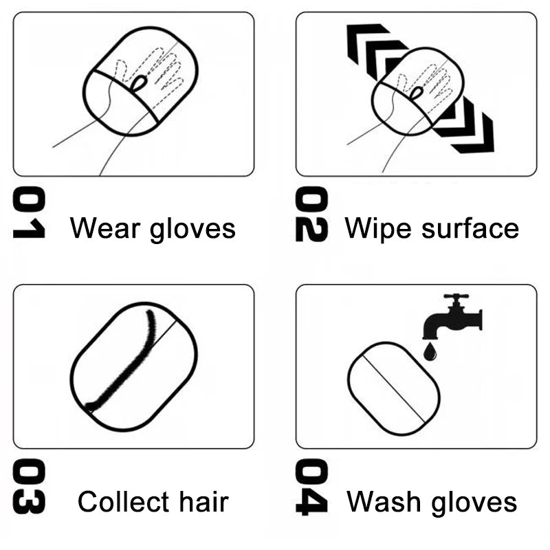 Gants de toilettage pour animaux de compagnie